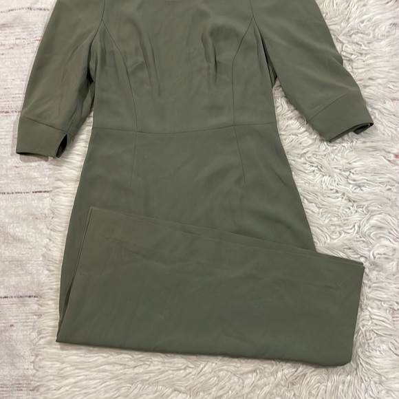 MM Lafleur The Elana Dress Moss 3/4 Sleeve Shift - Picture 6 of 13